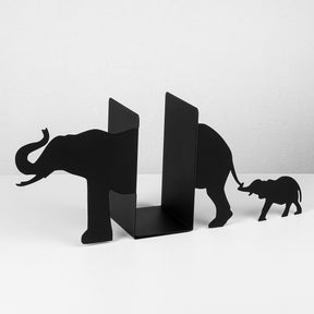 Suport de carti Kitap, negru, metal, 55x14x22 cm