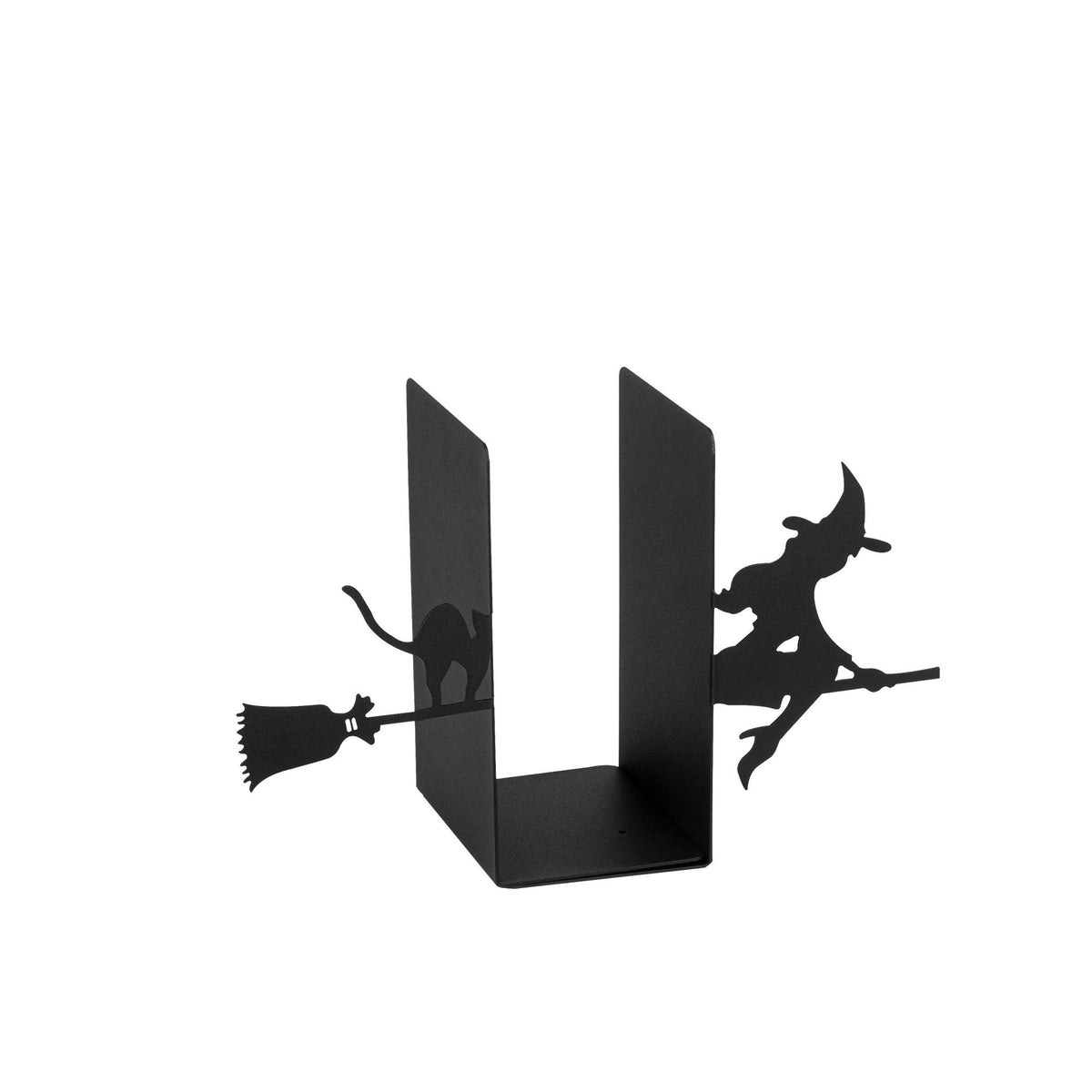Suport de carti Kitap, negru, metal, 55x16x22 cm