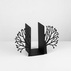 Suport de carti Kitap, negru, metal, 44x14x22 cm