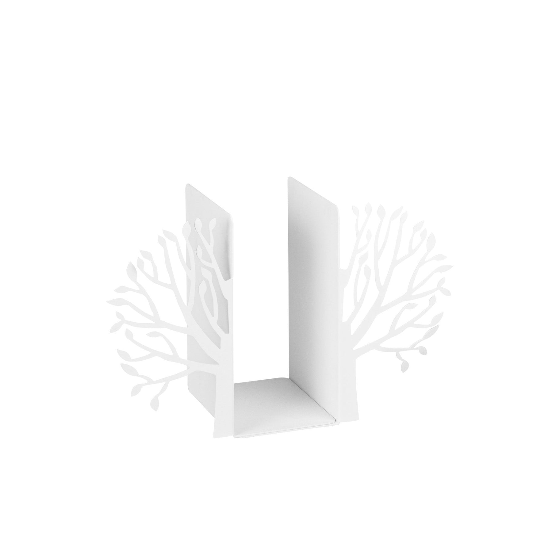 Suport de carti Kitap, alb, metal, 44x14x22 cm