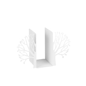 Suport de carti Kitap, alb, metal, 44x14x22 cm