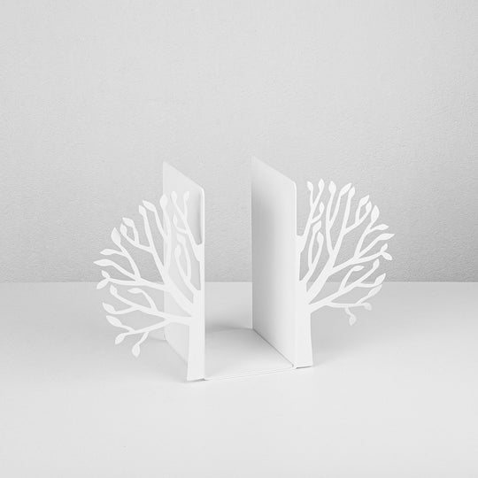 Suport de carti Kitap, alb, metal, 44x14x22 cm