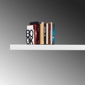 Suport de carti Kitap, negru, metal, 13x13x14 cm