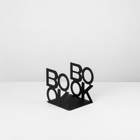 Suport de carti Kitap, negru, metal, 13x13x14 cm
