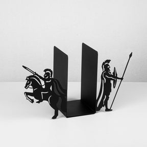 Suport de carti Kitap, negru, metal, 40x14x22 cm