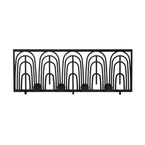 Cuier WSH-013, negru, metal, 70x3x27 cm