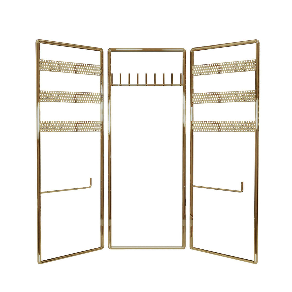 Suport bijuterii 498HFT1116, auriu, metal, 40x4x45 cm