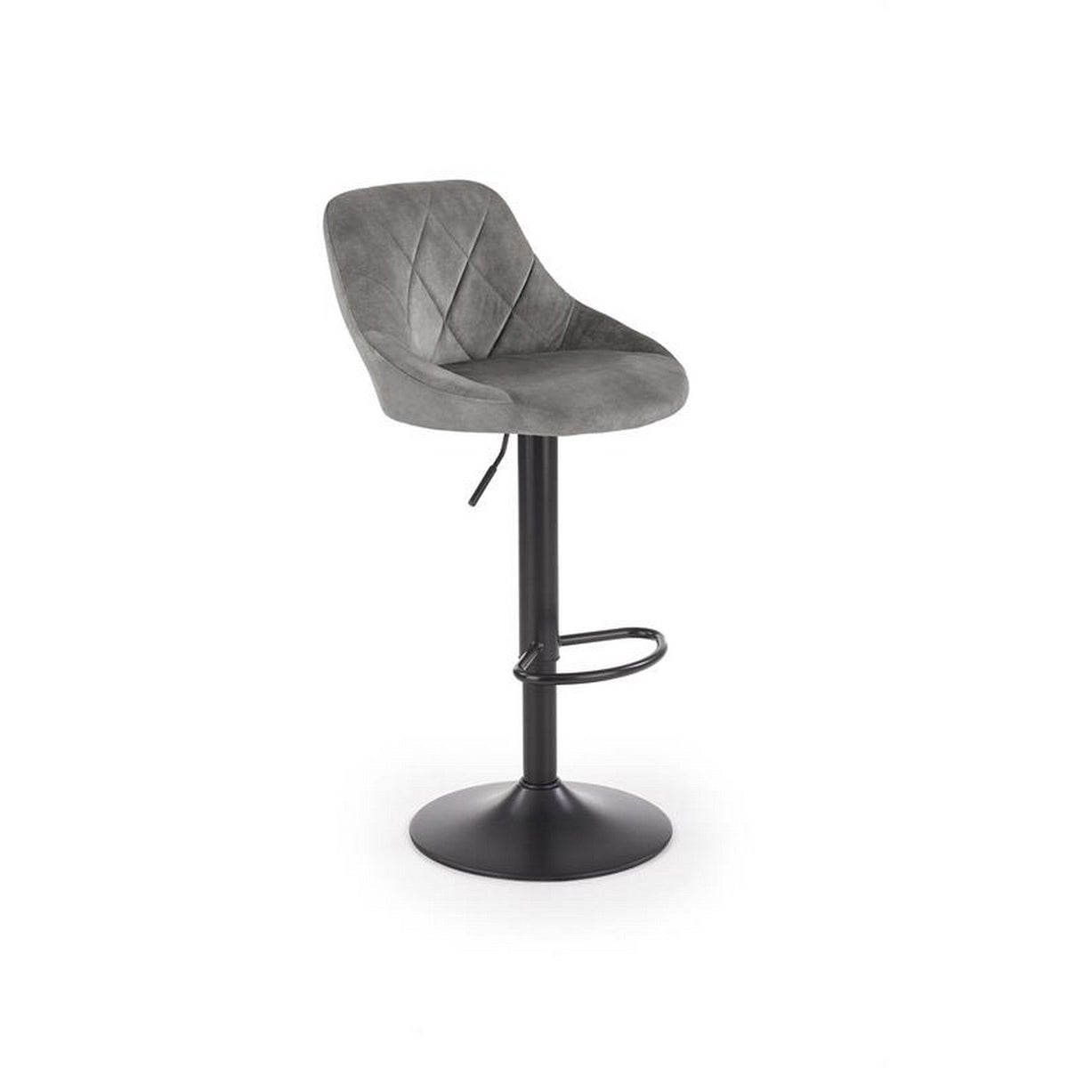Scaun bar H101, gri, 47x45x106 cm