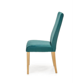 Scaun DIEGO 3, stofa catifelata verde inchis, 47x59x99 cm