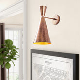 Lampa de perete Berceste - 184VINTAGE-A, corp metalic, cupru, 19x25x39 cm