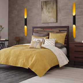 Lampa de perete Efsun, 581-A, corp metalic/sticla, negru, 10x12x100 cm