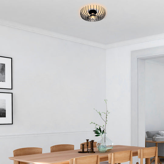 Candelabru Aspendos - N-641, cadru metalic, negru, 36/12x2/12 cm