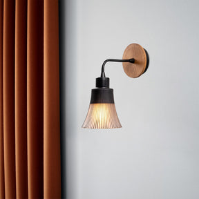 Lampa de perete Foca, N-129, cadru metalic, negru, 13x28 cm
