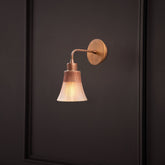 Lampa de perete Foca, N-130, cadru metalic, auriu, 13x28 cm