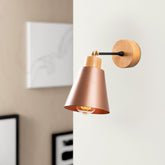 Lampa de perete Manavgat, N-612, cadru metalic, auriu-roze, 14x25 cm