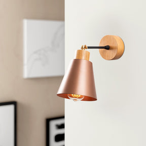 Lampa de perete Manavgat, N-612, cadru metalic, auriu-roze, 14x25 cm