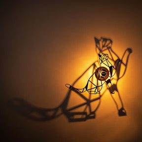 Lampa de perete 592 - A, negru, metal, 56x12x42 cm