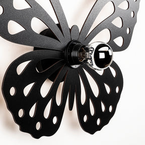 Lampa de perete 599 - A, negru, metal, 52x12x38 cm