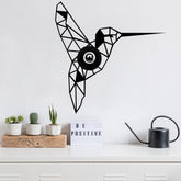 Aplica de perete 607 - A, colibri, metal, negru, 55x12x55 cm