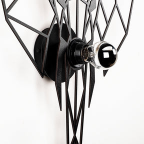 Lampa de perete 608 - A, negru, metal, 45x12x52 cm