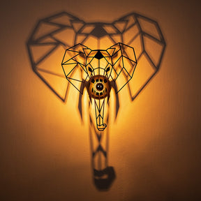 Lampa de perete 608 - A, negru, metal, 45x12x52 cm