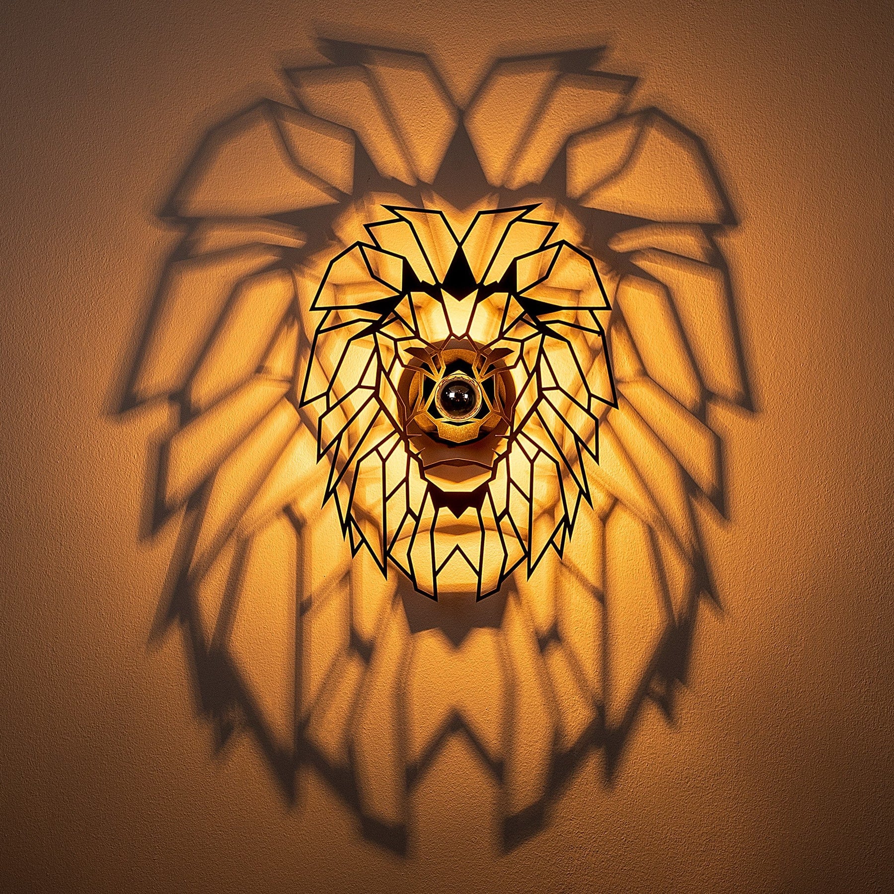 Lampa de perete 610-A, negru, 39x12x49 cm