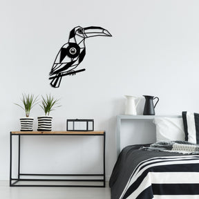 Lampa de perete 611 - A, negru, metal, 50x12x49 cm