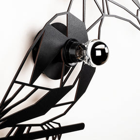 Lampa de perete 611 - A, negru, metal, 50x12x49 cm