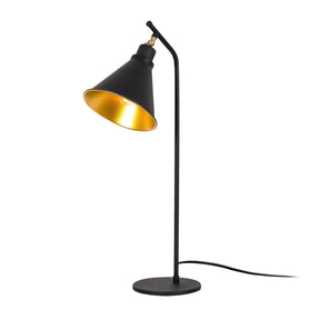 Veioza Sivani-MR-608, negru/auriu, 100% metal, 28x50 cm