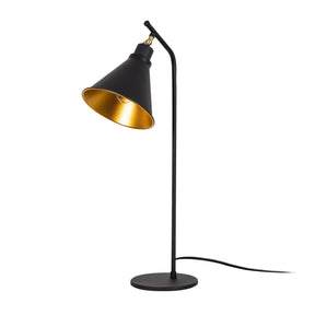 Veioza Sivani-MR-608, negru/auriu, 100% metal, 28x50 cm