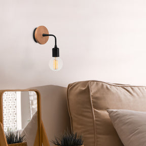 Lampa de perete Dartini, MR - 735, cadru metalic/aticla, negru, 10x10x13 cm