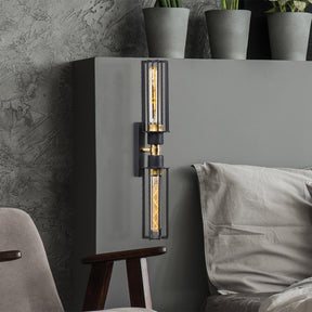 Lampa de perete Fellini, MR - 879, cadru metalic, negru, 8x15x50 cm