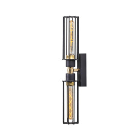 Lampa de perete Fellini, MR - 879, cadru metalic, negru, 8x15x50 cm