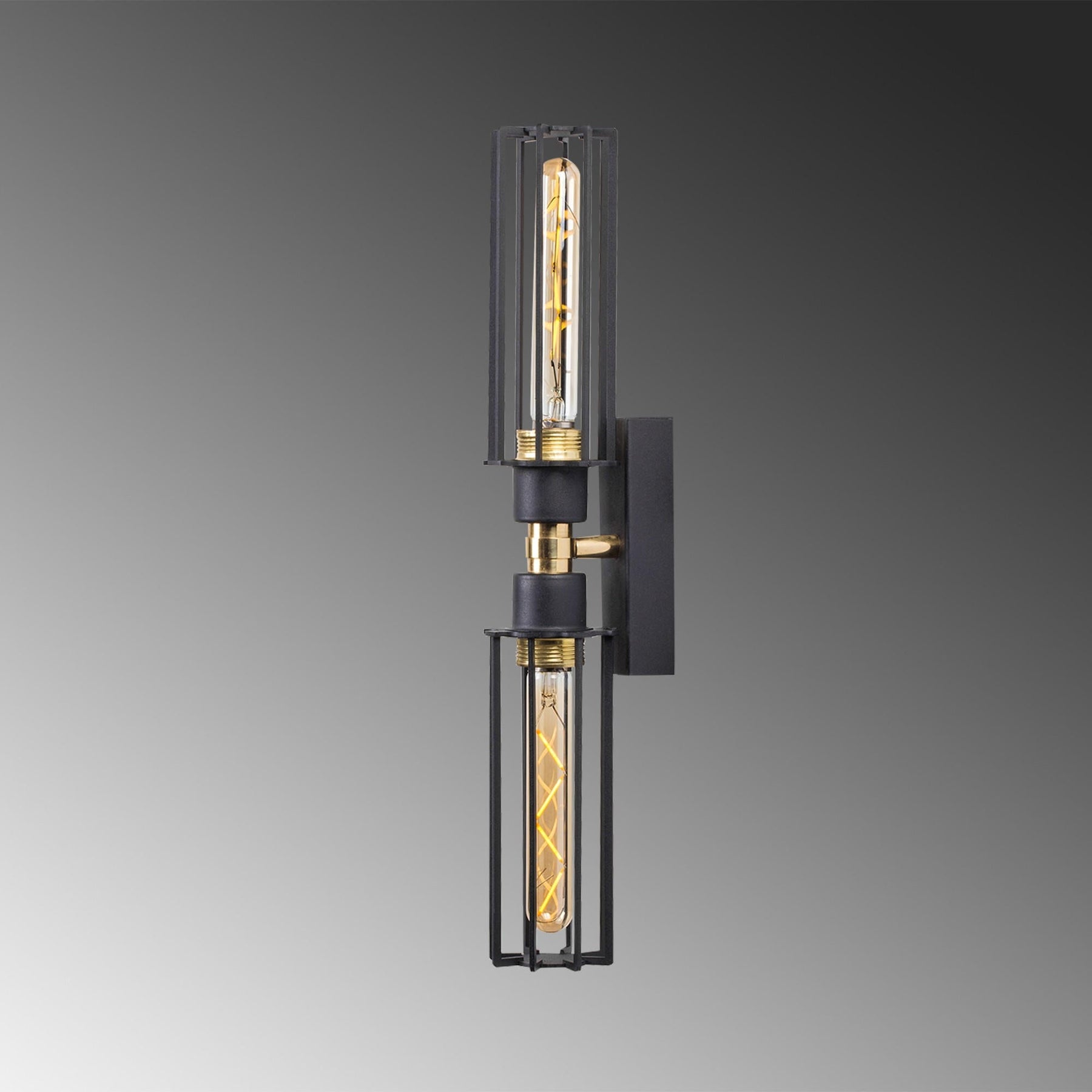 Lampa de perete Fellini, MR - 879, cadru metalic, negru, 8x15x50 cm