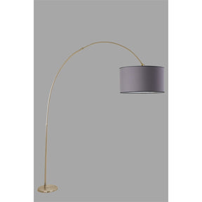 Lampadar 534LUN4252, corp metalic, crom/gri, 40x220 cm