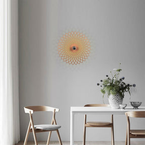 Aplica Fellini, MR - 988, cadru metalic, auriu-roze, 50x12x50 cm