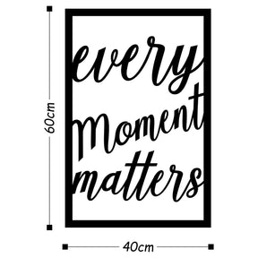 Accesoriu decorativ Every, negru, metal, 40x60 cm