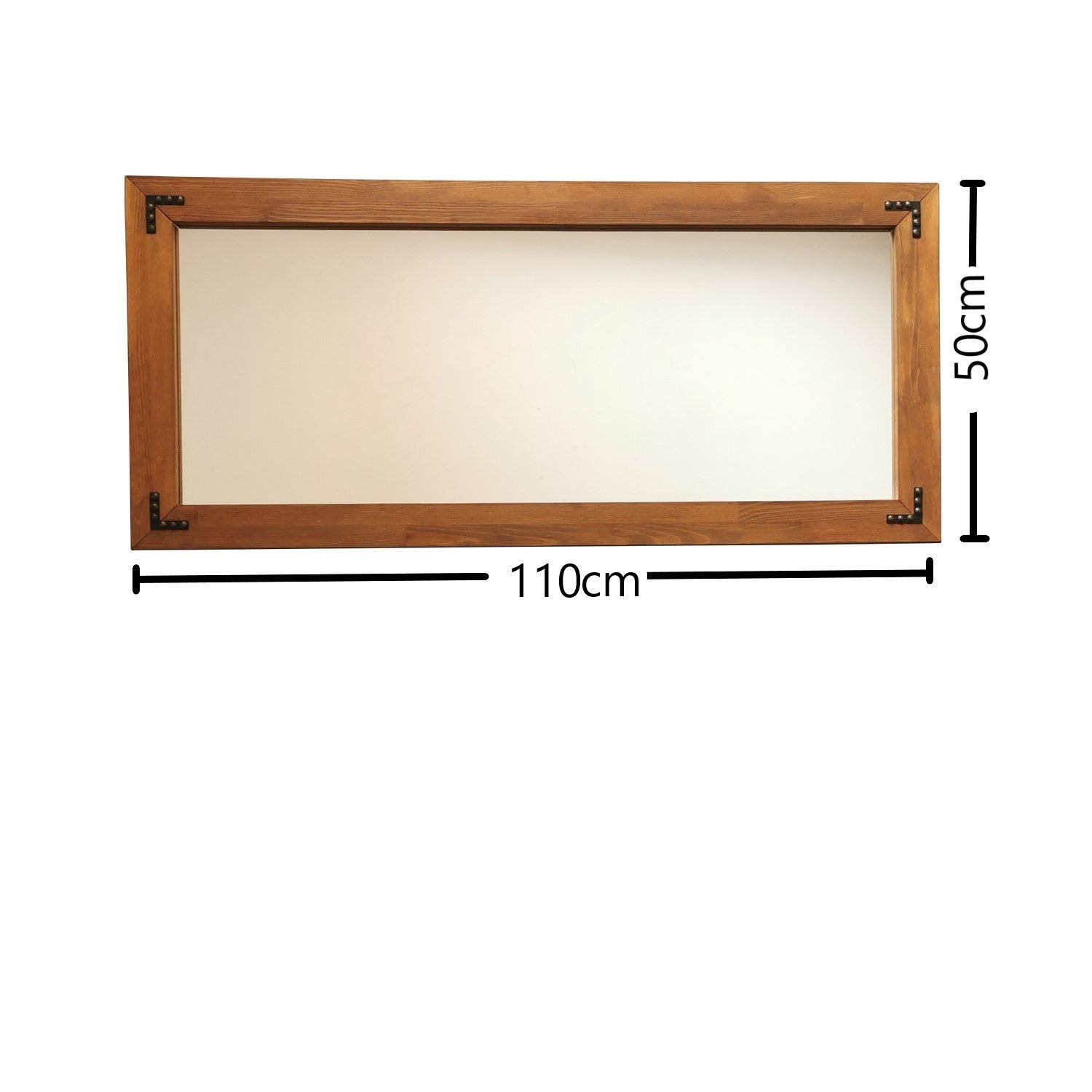Oglinda perete 11050CV, nuc, lemn/sticla, 110x3x50 cm