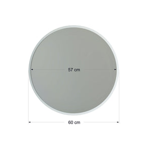 Oglinda perete A706, alb, MDF/sticla, 60x60 cm
