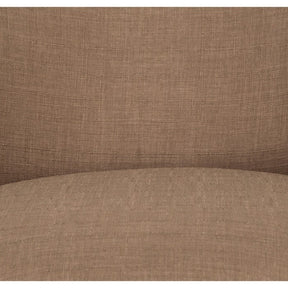 Taburet Nice, bej, stofa/lemn, 60x67x66 cm