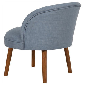 Taburet Nice, albastru deschis, stofa/lemn, 60x67x66 cm