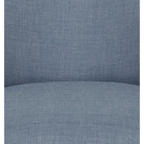 Taburet Nice, albastru deschis, stofa/lemn, 60x67x66 cm