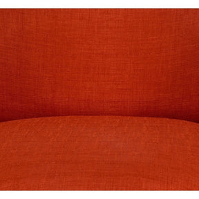 Taburet Nice, portocaliu, stofa/lemn, 60x67x66 cm