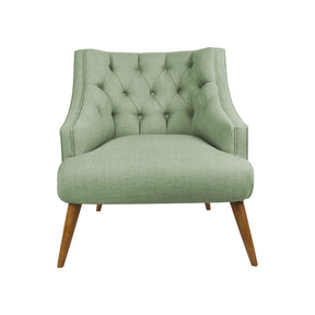 Fotoliu Lamont, verde, lemn solid/material textil, 73x85x80 cm