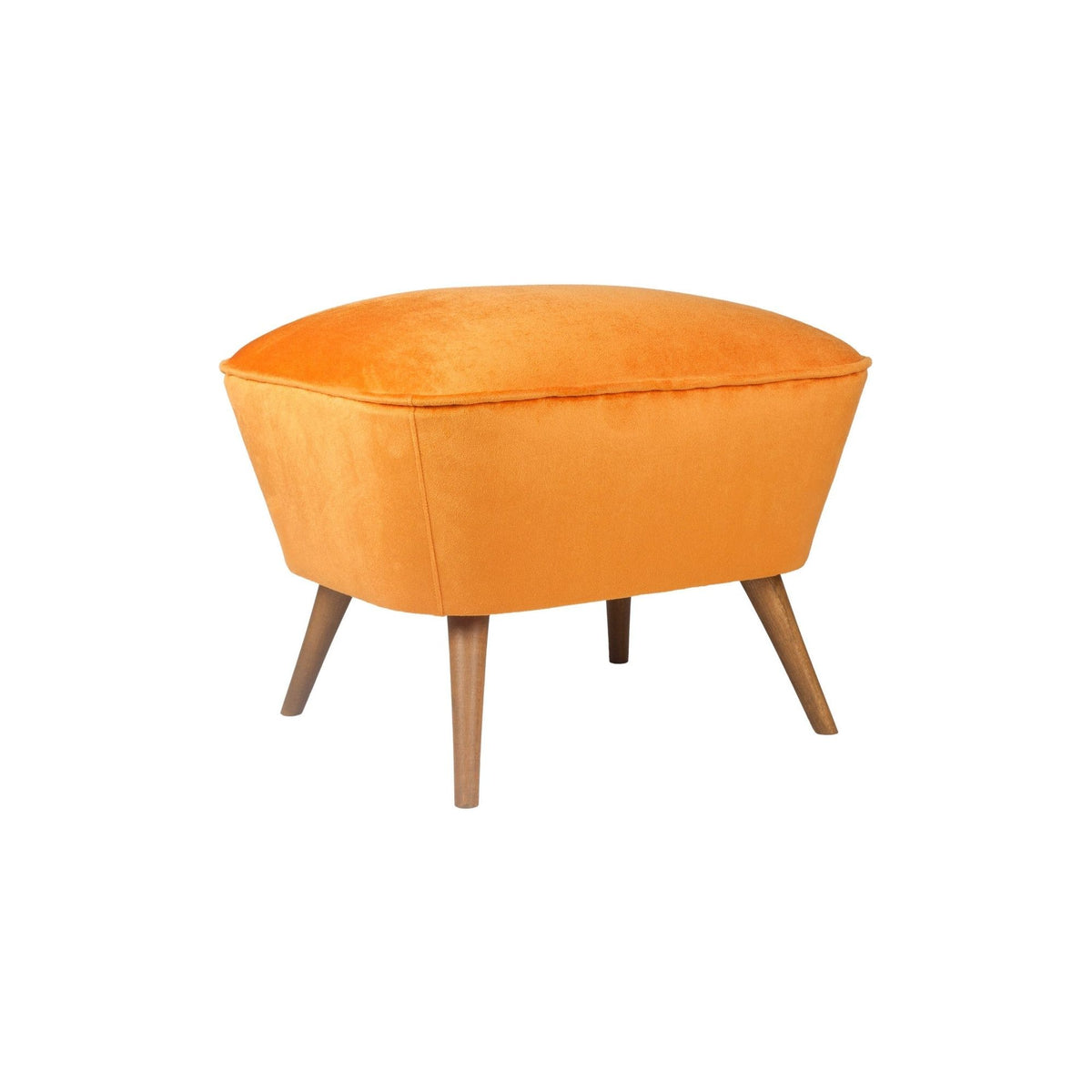 Taburet Lake View, portocaliu, lemn/material textil, 57x45x45 cm