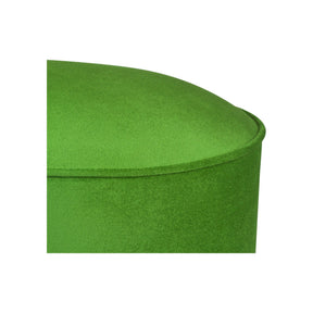 Taburet Buena Park, verde, lemn/material textil, 45x45x43 cm