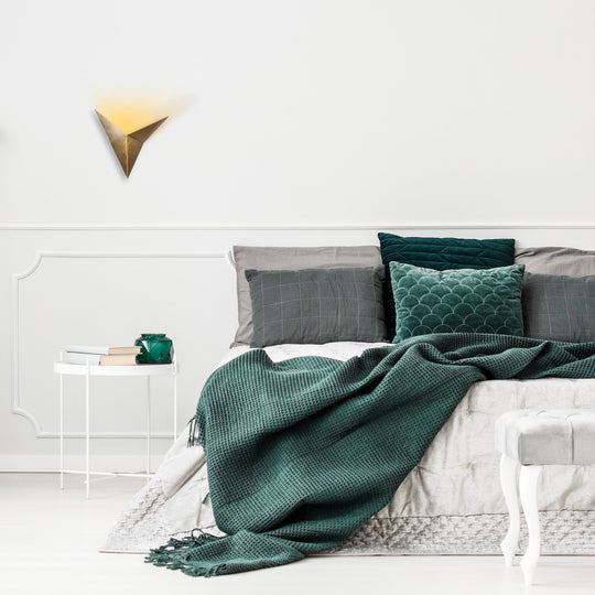 Aplica de perete Bird - 3203, metal, auriu, 34x5x34 cm