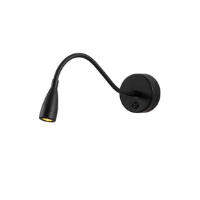 Lampa de perete Reading, 3246, cadru metalic, negru, 8x38x15 cm