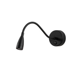 Lampa de perete Reading, 3246, cadru metalic, negru, 8x38x15 cm