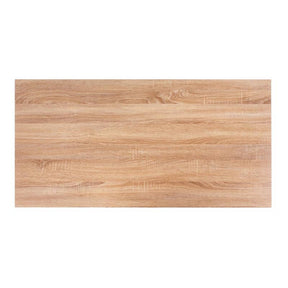 Birou B44, sonoma/negru, 120x60x77 cm